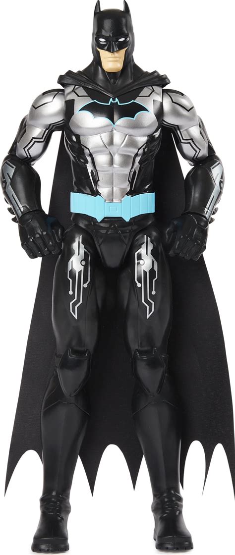 Batman 12 Inch Bat Tech Action Figure Blackblue Suit For Kids Aged