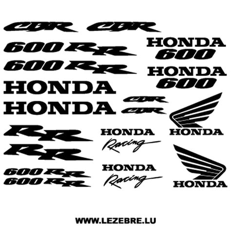 Honda CBR 600 Stickers Set