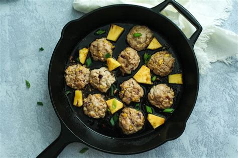 Pineapple Teriyaki Chicken Meatballs Abundance Of Flavor