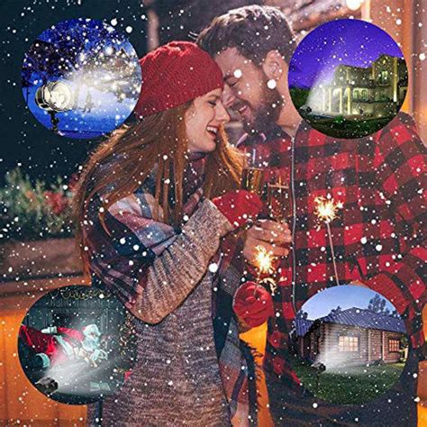 GetUSCart Christmas Snowfall Projector Lights Syslux Indoor Outdoor