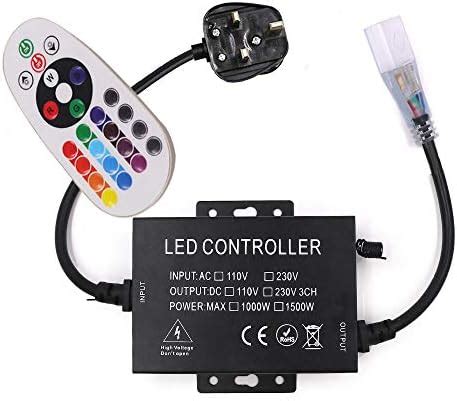 Gql Key Ir Remote W Led Controller Uk Plug Power Adapter For