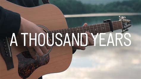 Christina Perri A Thousand Years Fingerstyle Guitar Cover Youtube