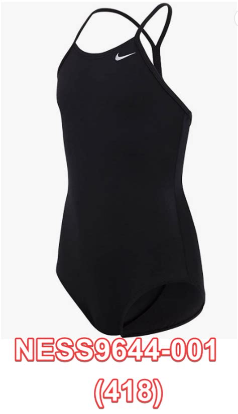 Nike Girls' Racerback One Piece Swimsuit Black - Walmart.com