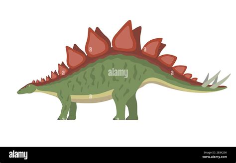 Stegosaurus Dinosaur Vector Illustration Of A Prehistoric Dinosaur