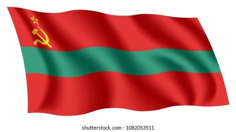 Transnistria Flag Isolated National Flag Pridnestrovie Stock Vector ...