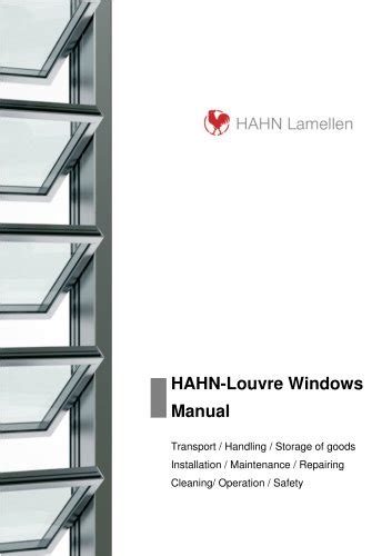 All Hahn Lamellen Catalogs And Technical Brochures