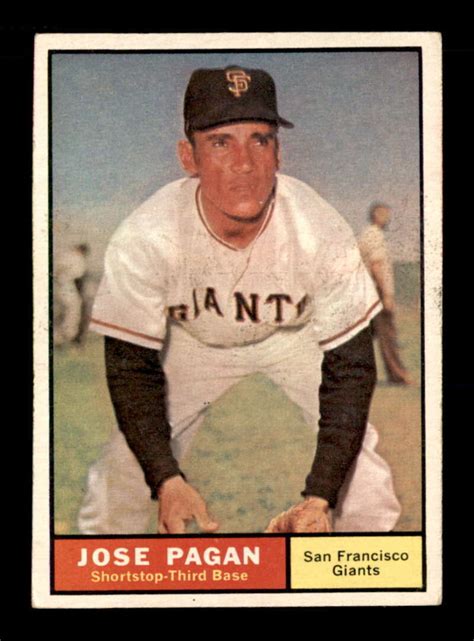 Topps Jose Pagan Vg Vgex X Ebay