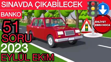 2 ANİMASYON SORU 2023 EYLÜL EKİM EHLİYET SINAV SORULARI EHLİYET