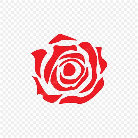 Flower Template Silhouette Png Free Rose Flower Icon Design Template