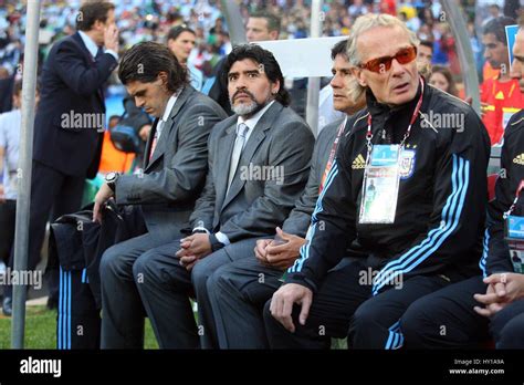 DIEGO MARADONA ARGENTINA COACH ARGENTINA COACH ELLIS PARK JOHANNESBURG ...