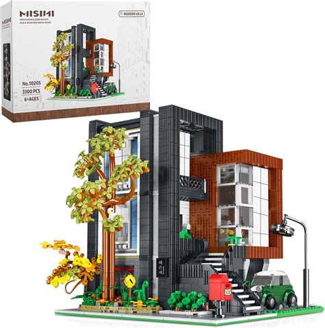 Misini Architecture Model Building Block Sets Pcs Villa Moc