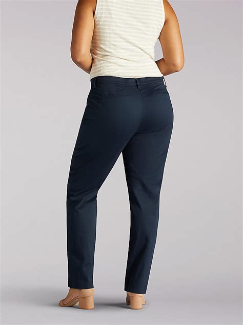 Womens Relaxed Fit Straight Leg Pant All Day Pant Plus