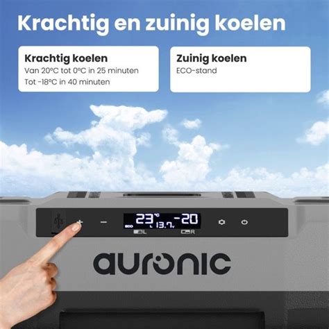 Auronic Elektrische Compressor Koelbox Vriezen En Koelen 49L