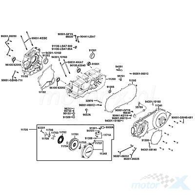 Original Parts For Kymco MXU 300 US Green Line 271 4T Motor X