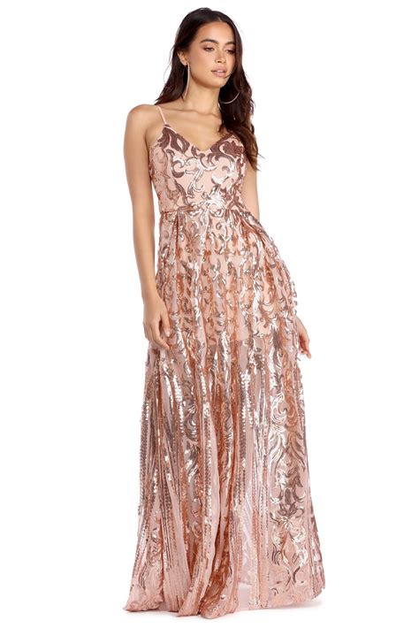 Grace Rose Gold Princess Dress Mywardrobe In Gold Prom