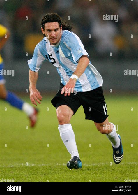 LIONEL MESSI ARGENTINA & BARCELONA OLYMPIC STADIUM BEIJING CHINA 19 ...