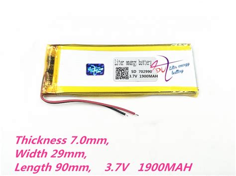 702990 3 7 V 1900 MAH 703090 Lithium Polymeer Li P Grandado