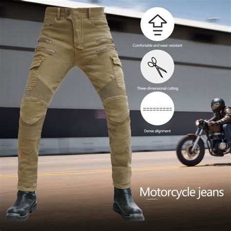 Noir M Taille Pantalon De Moto Pour Hommes Et Femmes Jeans Blind S