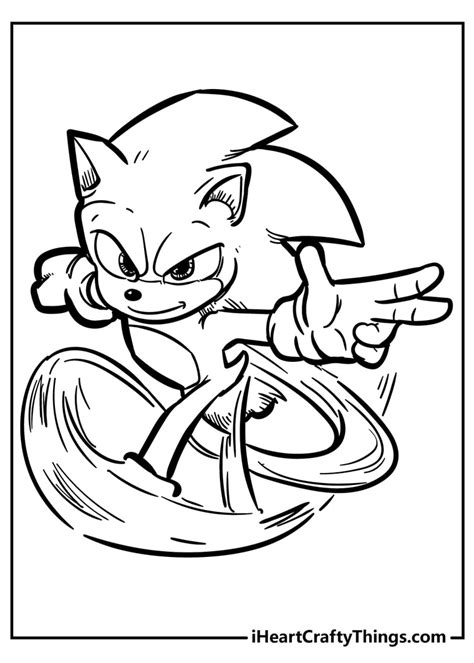 Sonic Movie Coloring Pages Coloring Home