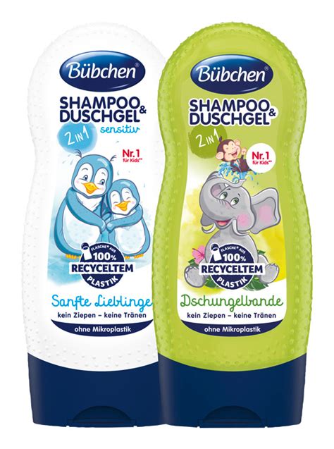 BÜBCHEN Set 2v1 Sensitiv Jemný miláček 230 ml 2v1 Partička z džungle