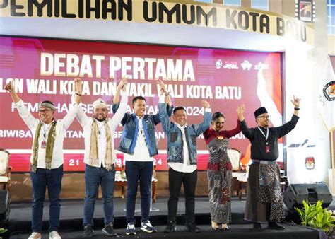 Debat Publik Pilkada Kota Batu 2024 Tiga Paslon Ungkap Visi Dan Misi