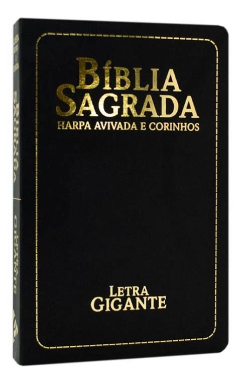 BIBLIA SAGRADA RC LETRA GIGANTE CAPA LUXO PRETA Livraria Janina