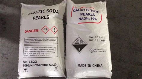 Naoh Pearls Caustic Soda Pearls 99 Sodium Hydroxide Direct Factory