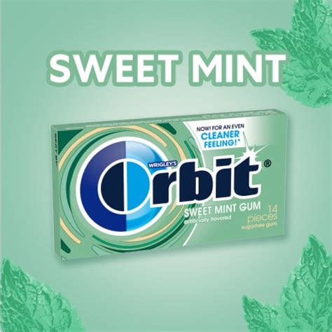 Orbit Sweet Mint Sugar Free Chewing Gum Pack 3 Pk 42 Ct Fred Meyer