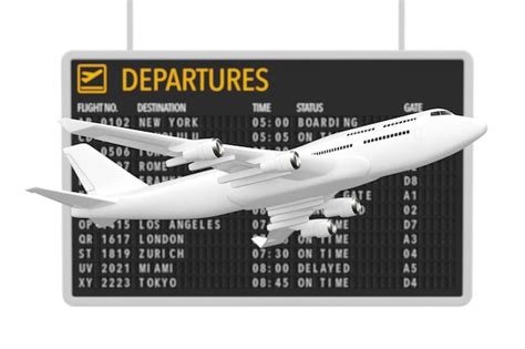 Concepto de viajes aéreos avión de pasajeros de white jet cerca de la