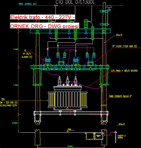 Elektrik Trafo V Dwg Projesi Autocad Projeler