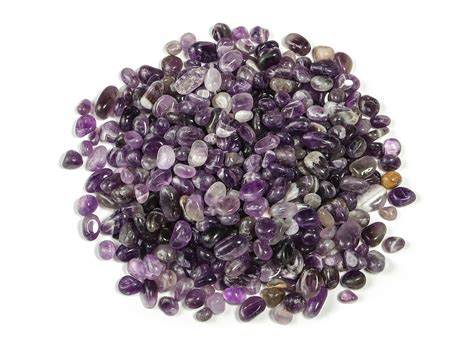 Amethyst Chips Natural Amethyst Crystal Undrilled Chips Small Tumbled