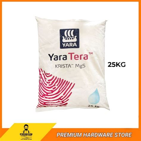 Yara Yaratera Krista Mgs 25kg Water Soluble Magnesium Sulphate Fertilizer Baja Larut Air Yara