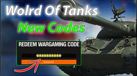 World Of Tanks New Codes Wot Codes Working Youtube