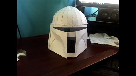 Casco Mandalorian Usando Pepakura Y Fibra De Vidrio Parte 1 Youtube