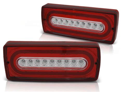 Led Tail Lights Red White Fits Mercedes W G Klasa In