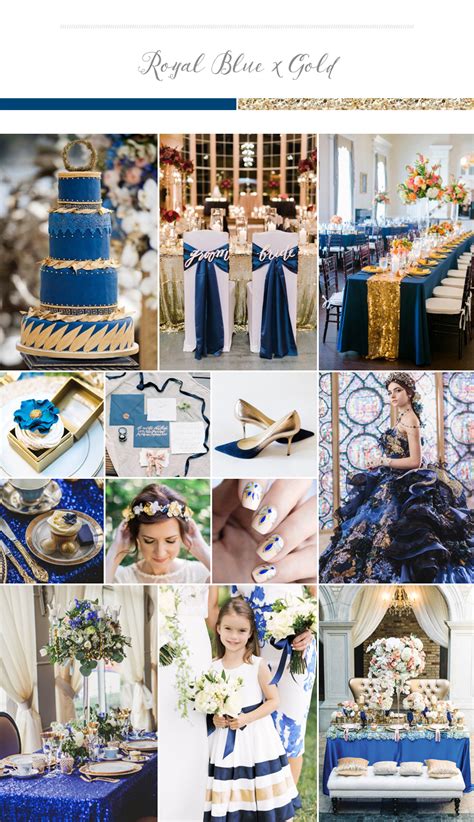 Gold And Royal Blue Wedding