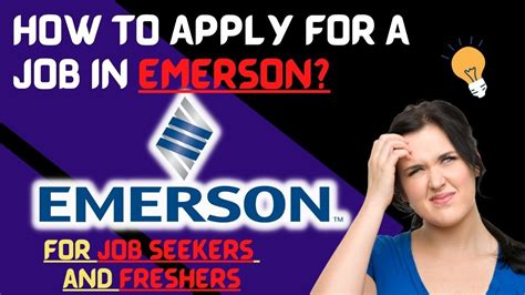 How To Apply For A Job At Emerson India Usa Aus Freshers