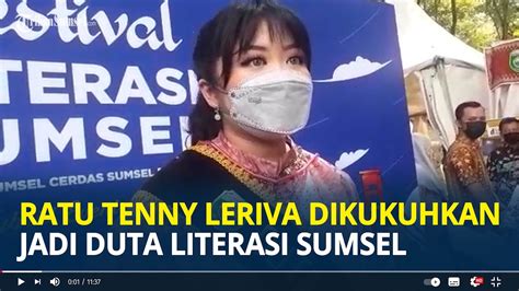 Ratu Tenny Leriva Dikukuhkan Jadi Duta Literasi Sumsel Gantikan Sang