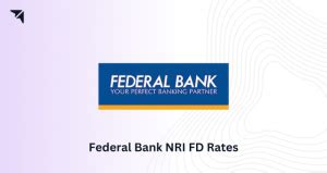 Latest Federal Bank Nri Fd Rates Nre Nri Fd Rates