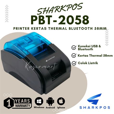 Jual Sharkpos Pbt Printer Bluetooth Android Mm Rpp N Support Rj