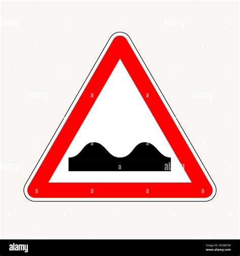 Bumpy Road Sign Clipart Illustration Vector Stock Vector Image And Art Alamy