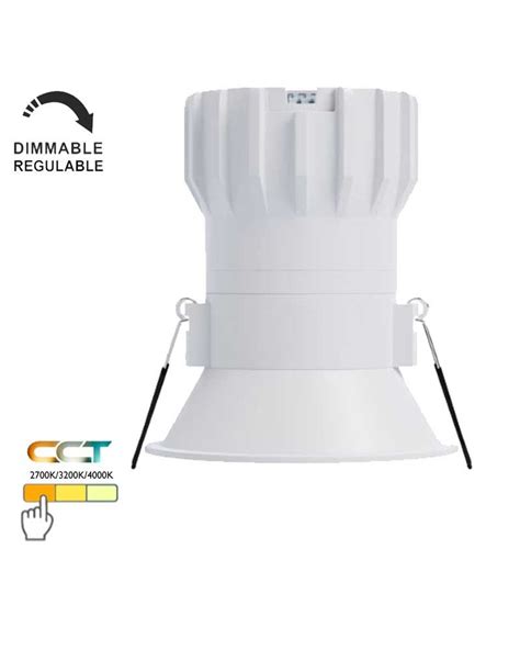 Downlight 8W LED 8 4cm Redondo Empotrable CCT SWITCH IP65