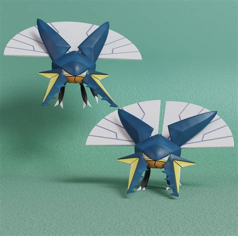 Stl File Pokemon Vikavolt With 2 Poses 🐉 ・3d Printable Model To