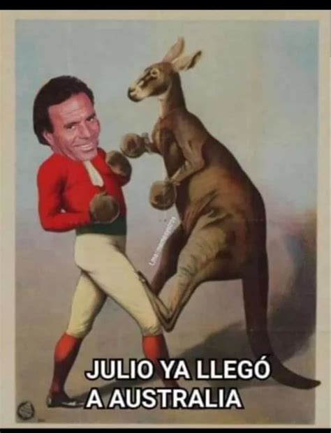 Llegó a Australia Los mejores memes de Julio Iglesias antes de