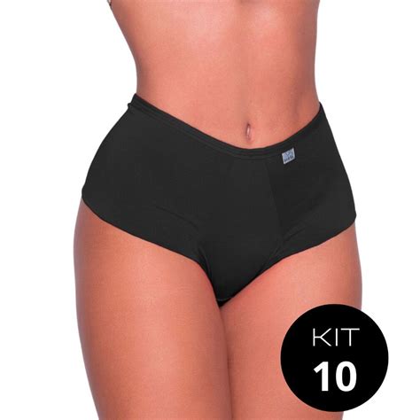 Kit Calcinha Fio Duplo Cós Alto Pala Dupla Calcinha Tangão Calçola Fitness Não Marca Lingerie