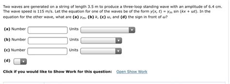 Solved Two Waves Are Generated On A String Of Length 3 5 M