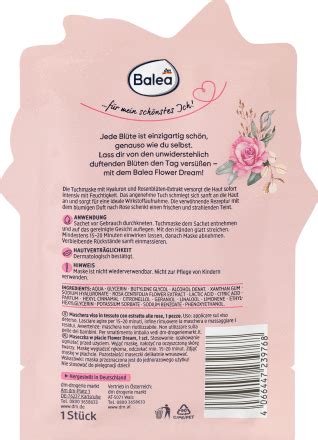 Balea Tuchmaske Flower Dream 1 St dauerhaft günstig online kaufen dm de