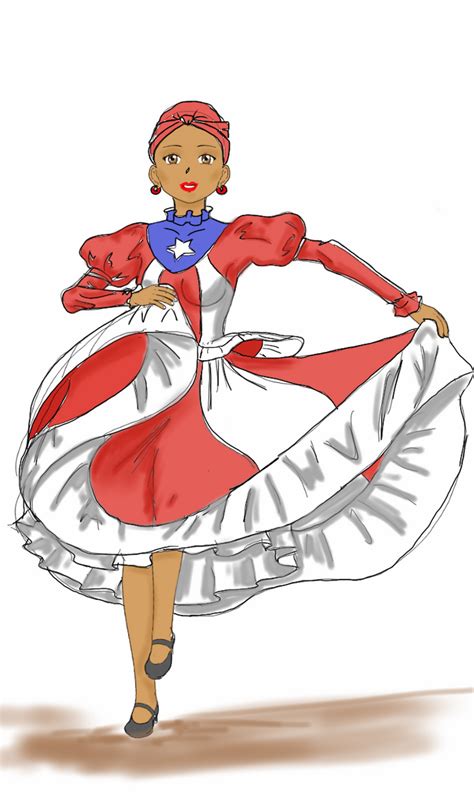 Puerto Rican Bomba Dancer by AfroBoricua on DeviantArt