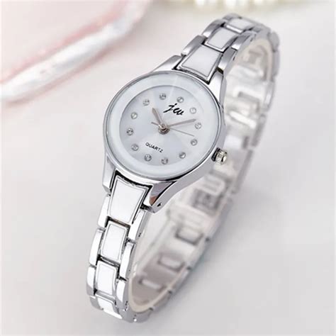 Buy Jw Luxury Brand Silver Watches Women Gold Bracelet