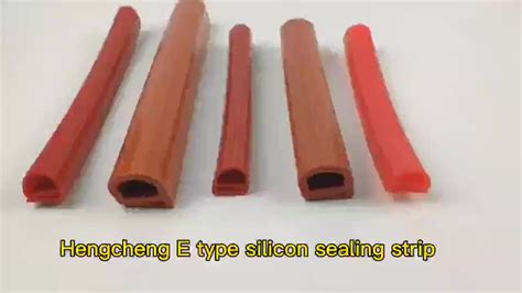 Heat Resisting Custom Solid Silicone Rubber Seal Strip Silicone Profile